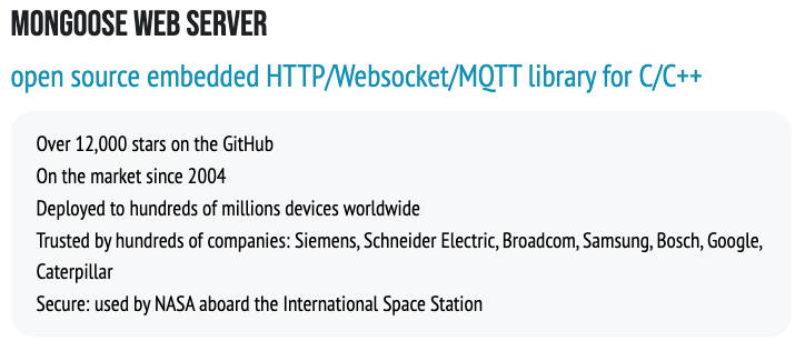 mongoose web server
